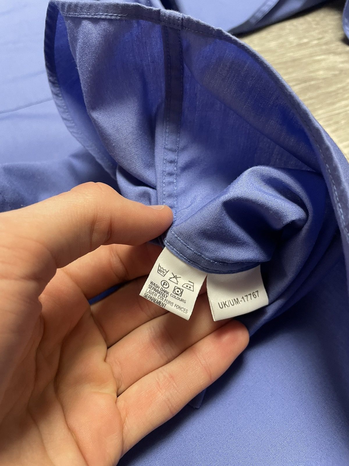 Yves Saint Laurent Vintage Yves Saint Laurent YSL Blue Long Sleeve Shirt Button Size US L / EU 52-54 / 3 - 15 Thumbnail