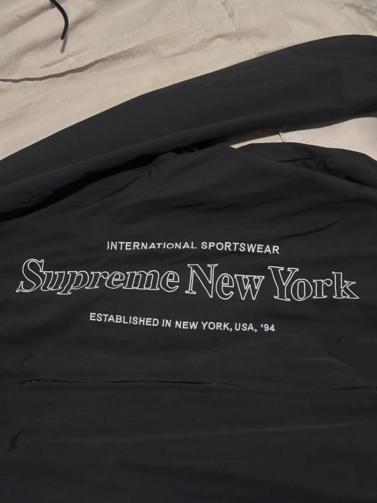 Supreme Black Side Logo Jacket (XL) Size US XL / EU 56 / 4 - 8 Thumbnail