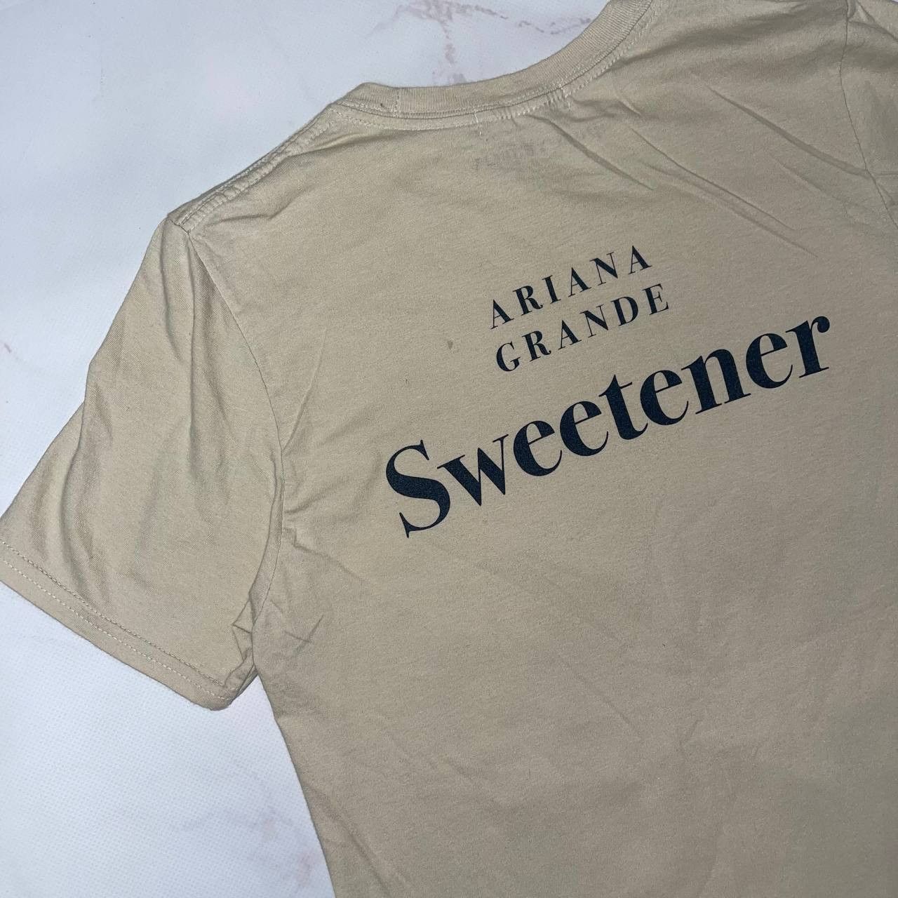 Vintage Ariana Grande Graphic Beige T Shirt Womens Size Small GUC Size S / US 4 / IT 40 - 12 Thumbnail