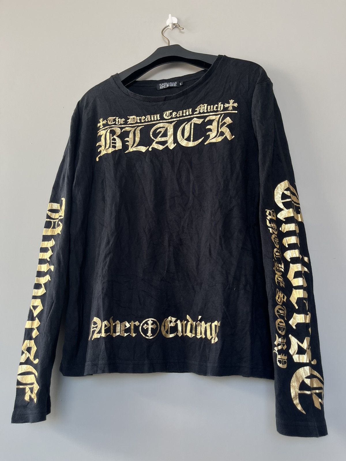 14th Addiction × KMRii × Yasuyuki Ishii JAPANESE DEBUT LE MODE POEM GOLD PUNK STYLE SEDITIONARIES Size US L / EU 52-54 / 3 - 5 Thumbnail