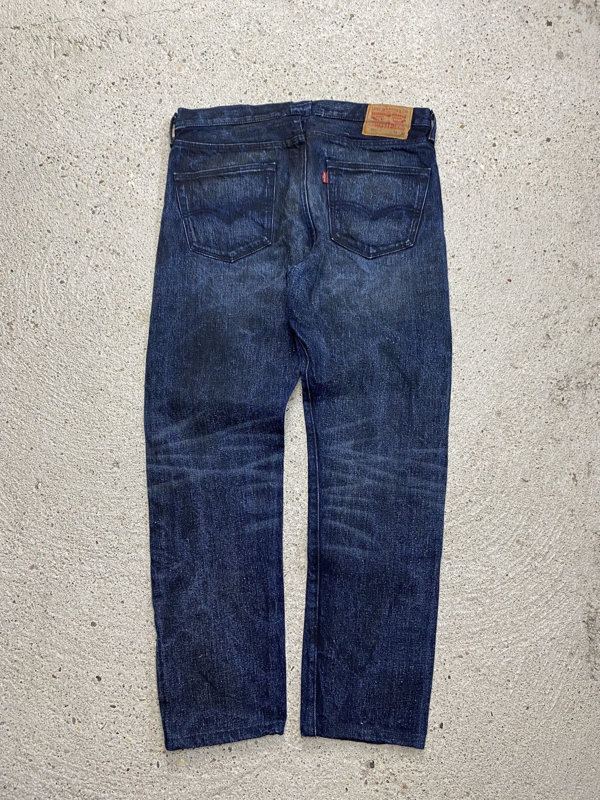 Levi's Denim jeans vintage deep navy indigo washed bleached Size US 30 / EU 46 - 1 Thumbnail