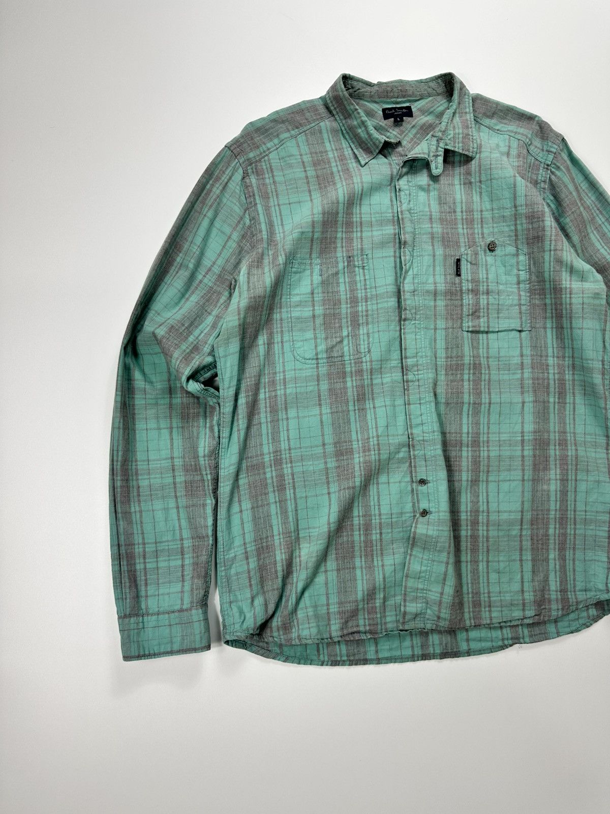 Paul Smith Paul Smith Checked Shirt Men's Green Size US L / EU 52-54 / 3 - 3 Thumbnail