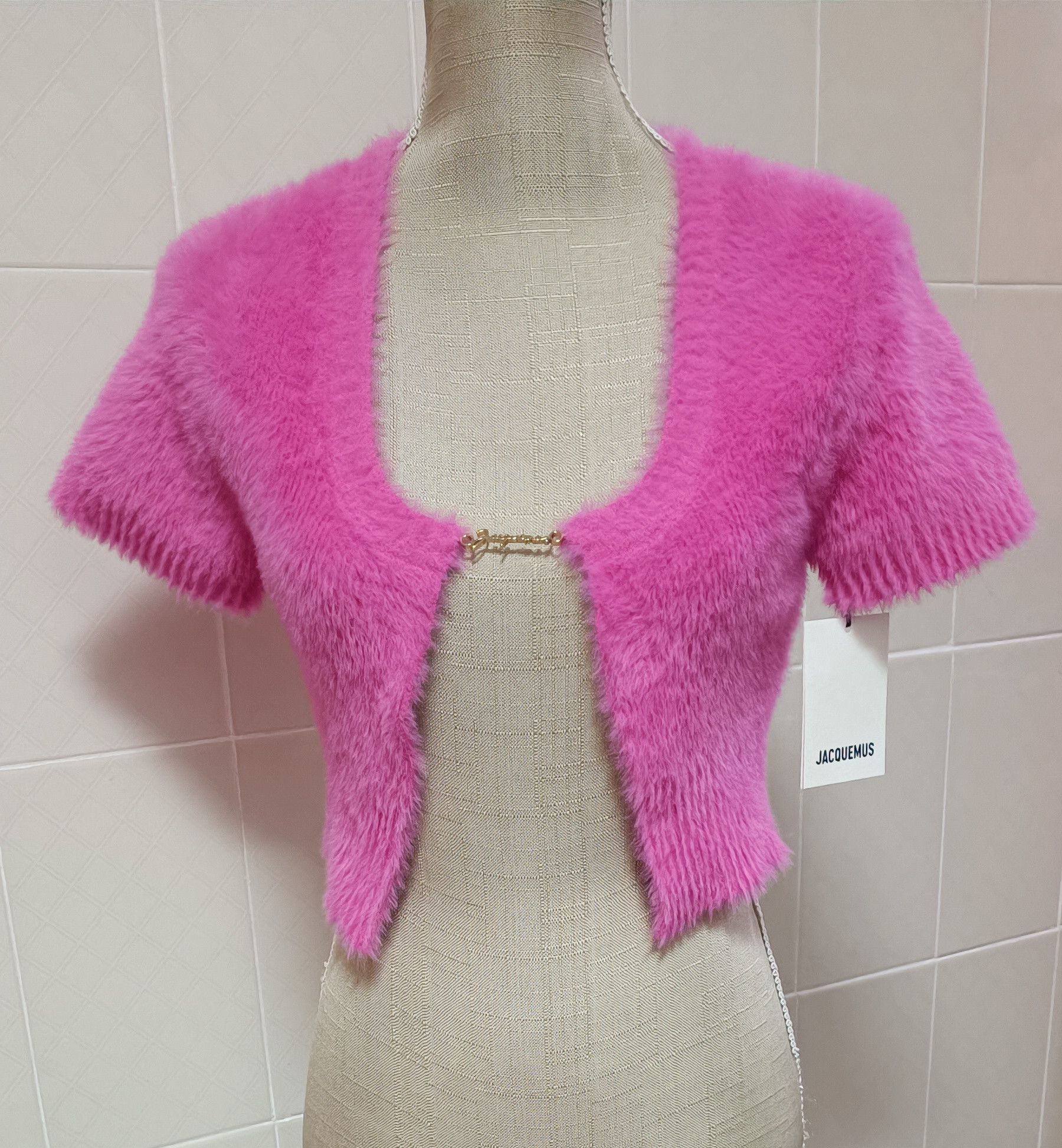 Jacquemus Pink / fuchsia top - synthetic mohair or synthetic hair Size M / US 6-8 / IT 42-44 - 1 Thumbnail