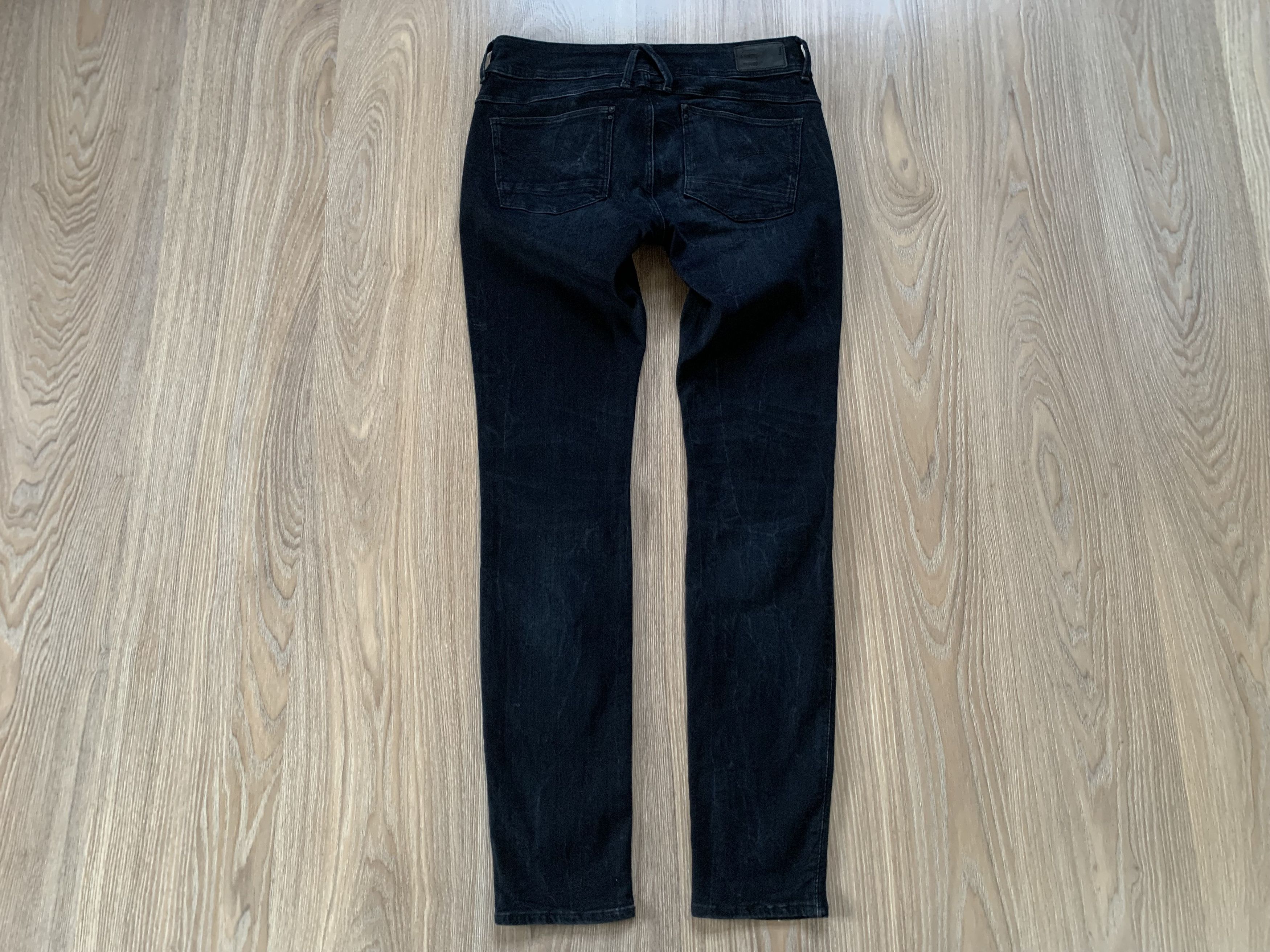 Denime G-Star RAW Lynn Mid Skinny Black Jeans Size 31" - 3 Thumbnail