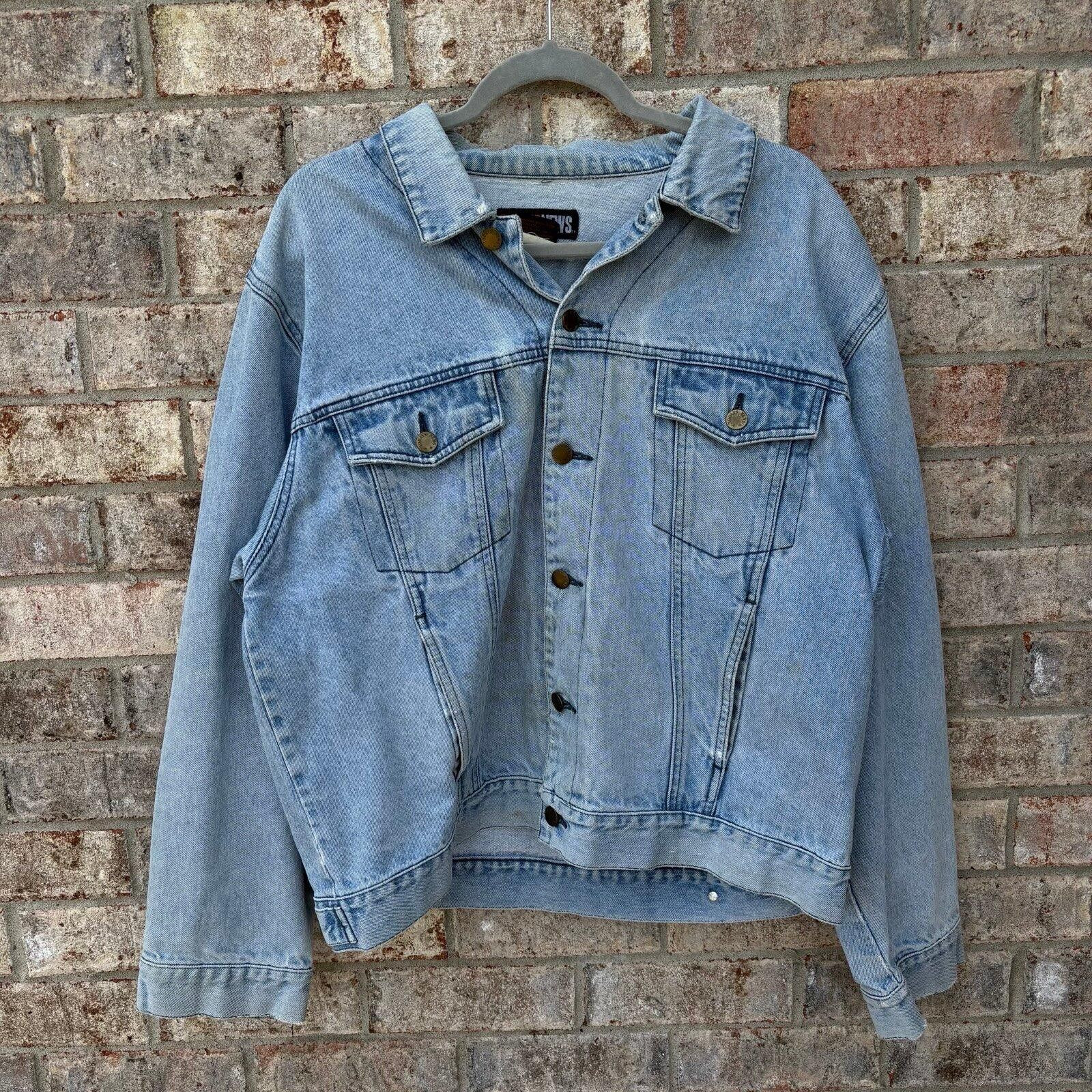 Other Vintage 90s Denim jean jacket Size US L / EU 52-54 / 3 - 1 Thumbnail