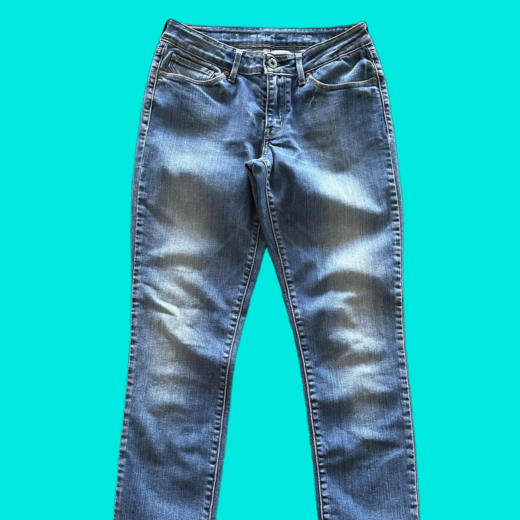 Levi's Levi's Jeans Womens 29x32 Mid Rise Skinny Stretch Denim Blue 29 Slim 5-Pocket Mens? Womens Size 29" - 1 Thumbnail