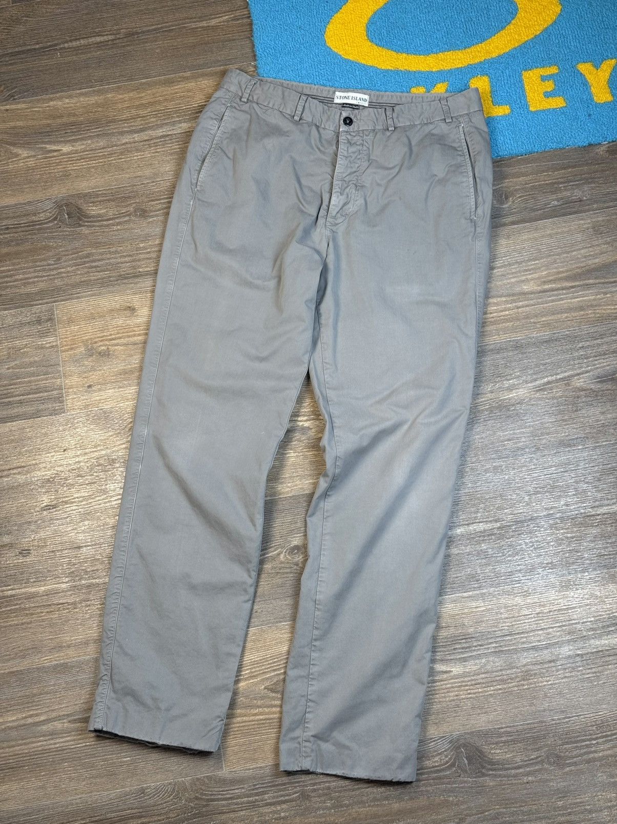 Stone Island × Vintage Vintage Stone Island Gray Chino Trousers Pant Size US 36 / EU 52 - 2 Thumbnail