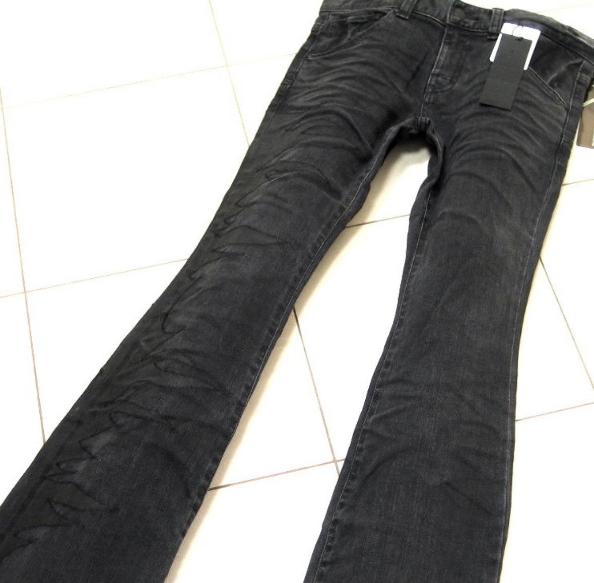 Tornado Mart Tornado Mart Fire Stitch Flare Jeans Size US 33 - 2 Thumbnail