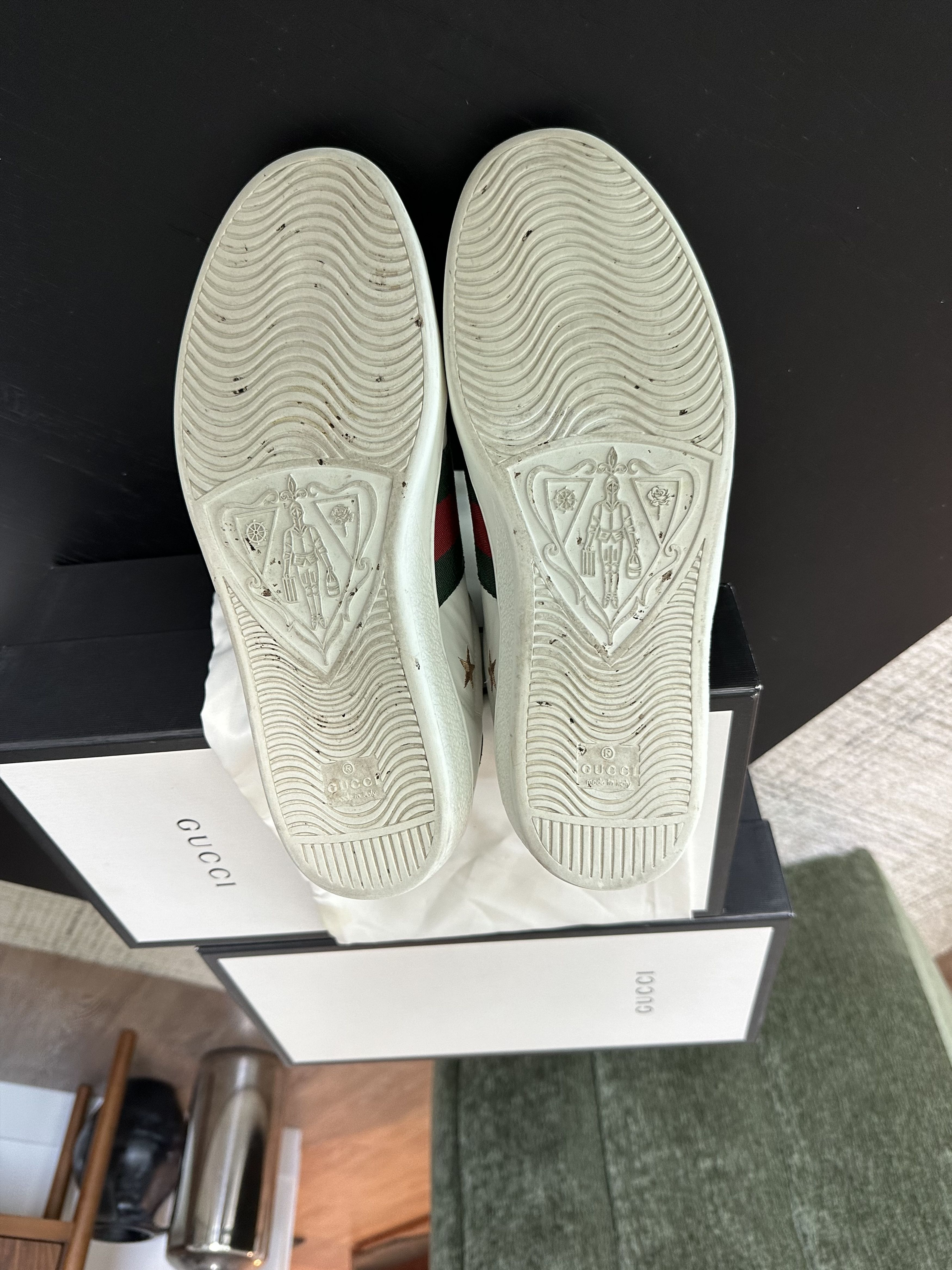Gucci Ace Stars and Bees Leather Sneaker Size US 8.5 / EU 41-42 - 8 Thumbnail