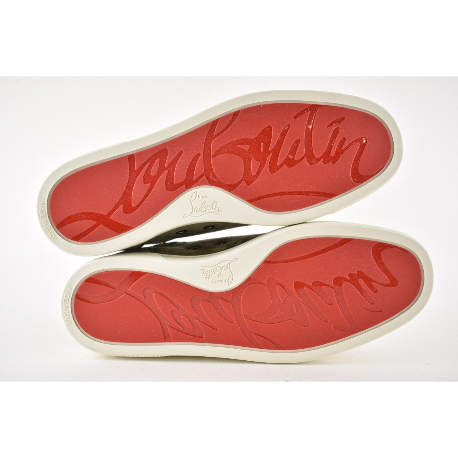 Christian Louboutin Christian Louboutin Mens Louis Orlato Flat Poivre Vert Suede Size US 7 / EU 40 - 12 Thumbnail