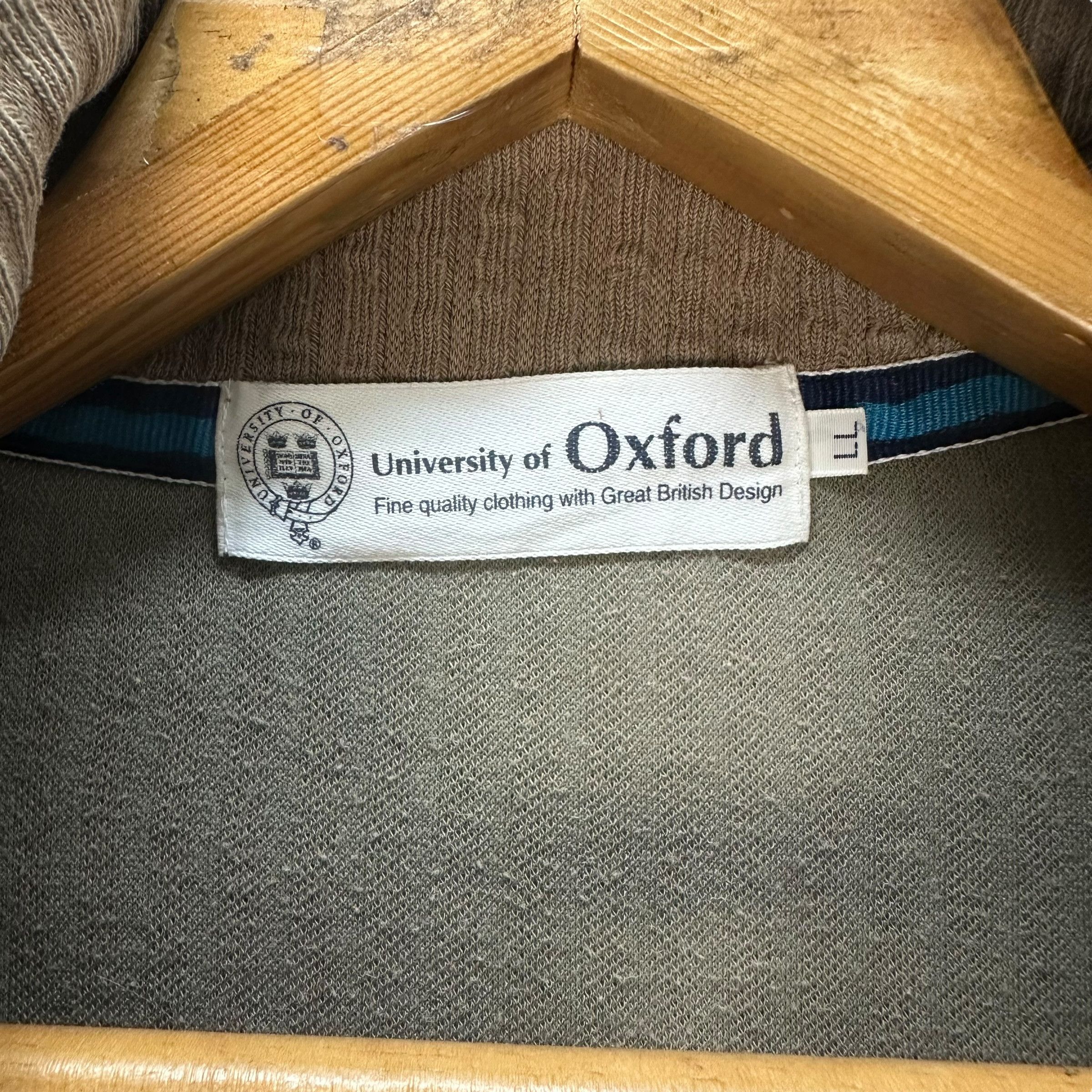 Japanese Brand University of Oxford Zipper Sweater Jacket #8673-020 Size US L / EU 52-54 / 3 - 6 Thumbnail
