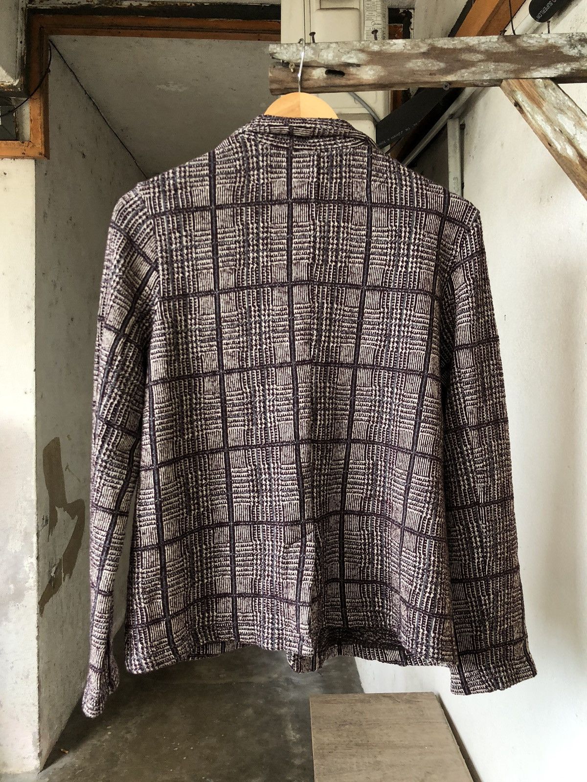 Issey Miyake Issey Miyake Plantation Tartan Tweed Cotton Blazer Jacket Size M / US 6-8 / IT 42-44 - 2 Thumbnail