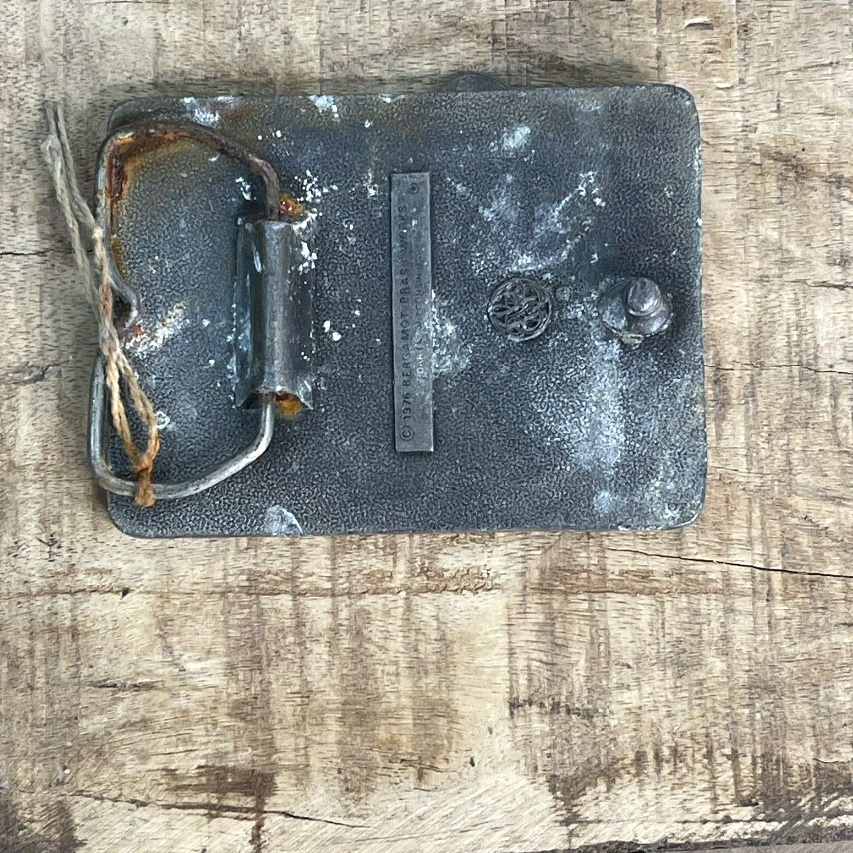 Vintage VINTAGE Bergamot Brass Works Olympic Games 1976 USA Brass Belt Buckle Shirt Belt Buckle Adult Unisex Silver 1970s Sports Mens Womens Boys Girls Size ONE SIZE - 2 Thumbnail