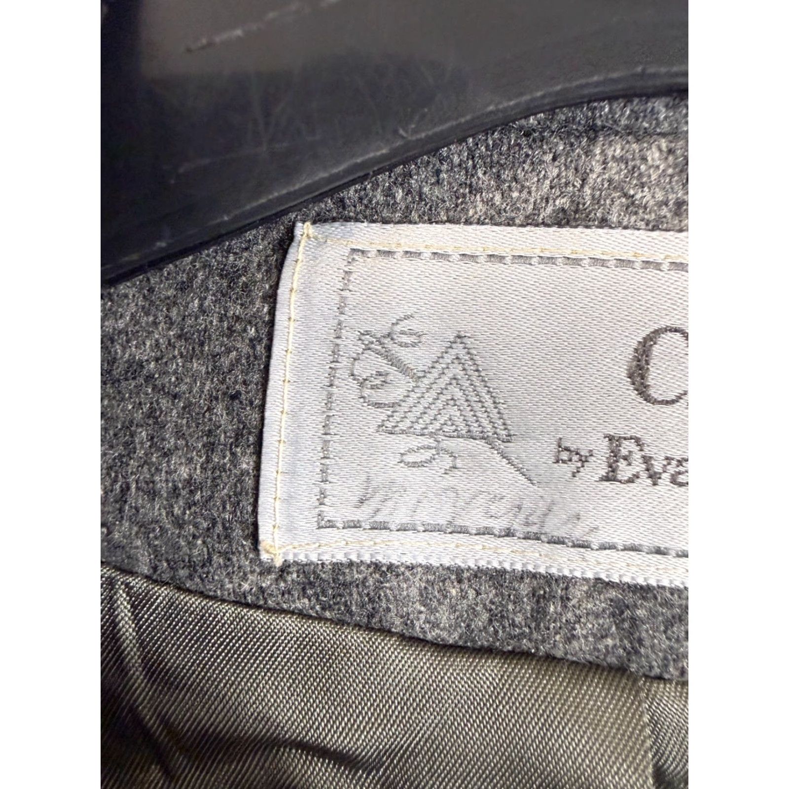 Evan Picone VINTAGE Classica Evan-Picone Wall Blazer Jacket Womens 8 Heather Gray Lined Notch Lapel Size M / US 6-8 / IT 42-44 - 6 Thumbnail