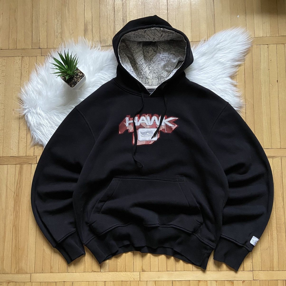 Tony Hawk 📌 Vintage Rare Tony Hawk Embroidered Logo Y2K Skate Hoodie Size US XL / EU 56 / 4 - 1 Thumbnail