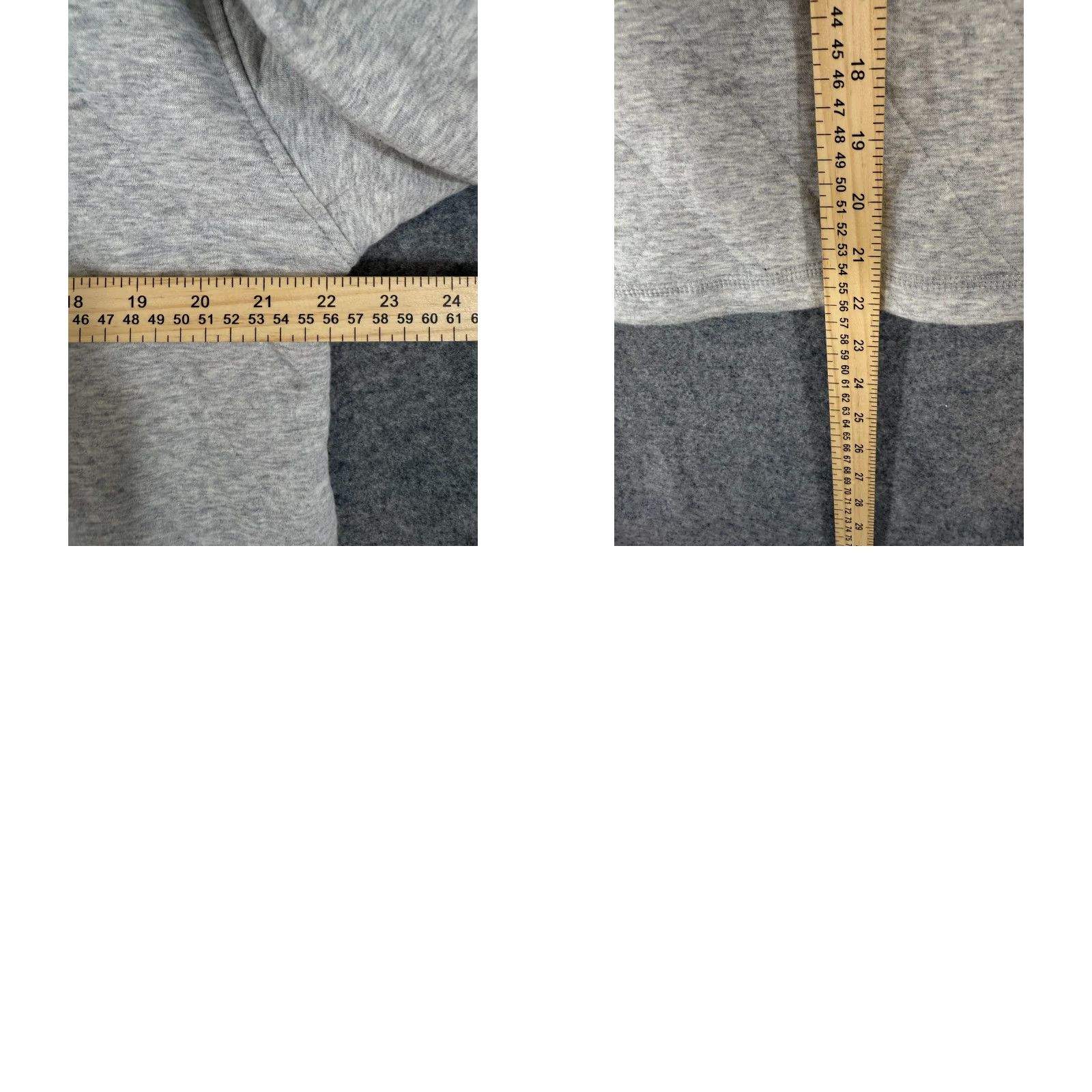Lands' End Lands' End Quilted Pullover Hooded Sweatshirt Womens M(8-10) Grey Snap Front NWT Size M / US 6-8 / IT 42-44 - 9 Thumbnail