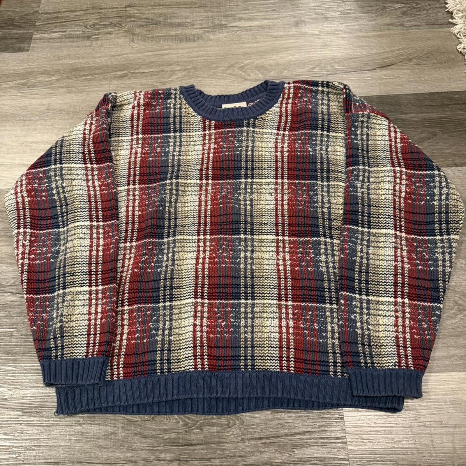 Northern Reflections Vintage northern reflections square pattern knit sweater 90s Size US M / EU 48-50 / 2 - 3 Thumbnail