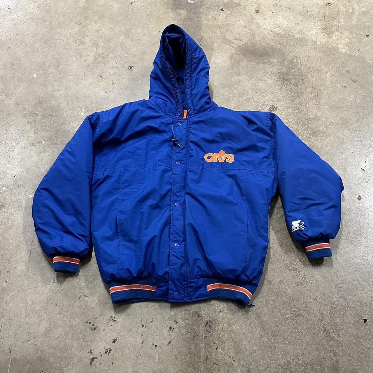 image of Vintage Cleveland Cavaliers Starter Jacket in Blue, Men's (Size Large)