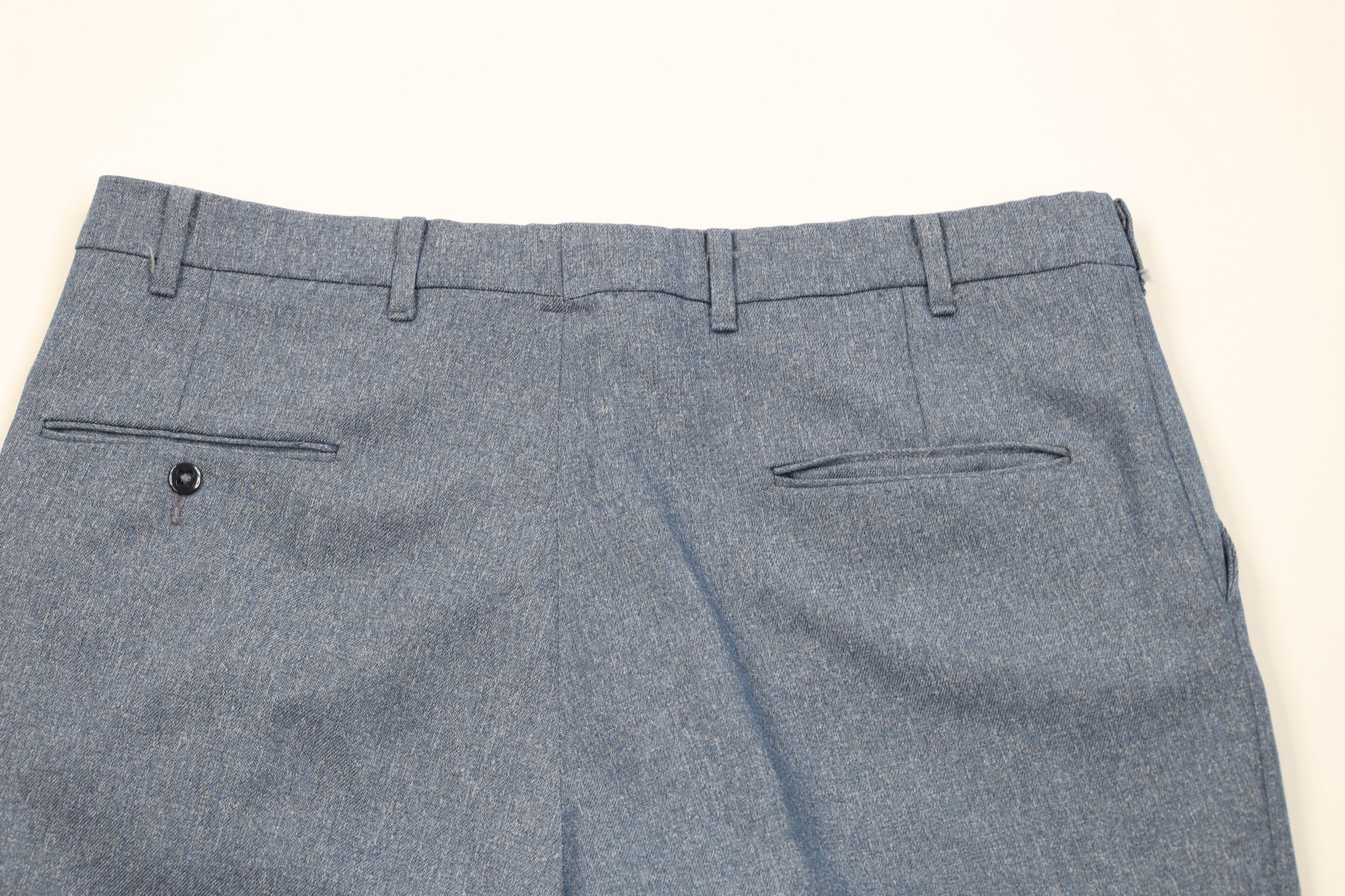 Vintage Vintage 70s Streetwear Knit Wide Leg Chino Pants Blue USA Size US 38 / EU 54 - 13 Thumbnail