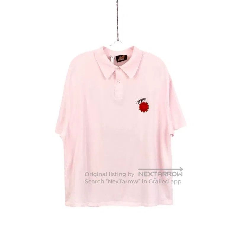 Loewe Loewe Watermelon Letter Embroidered Logo Pink Polo Shirt Size L / US 10 / IT 46 - 1 Thumbnail