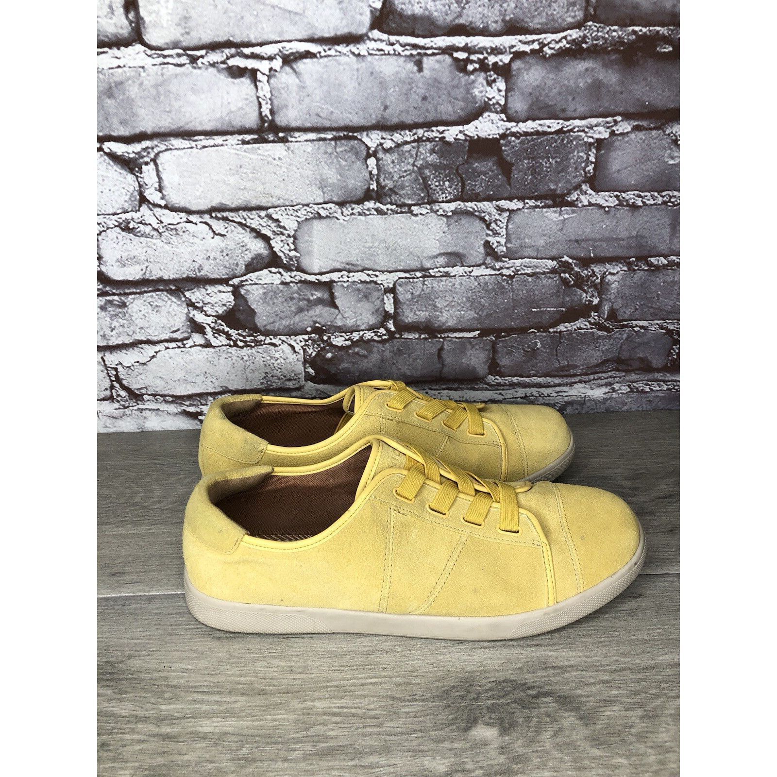 Other Vionic Jean Yellow Suede Casual Comfort Lace Sneakers Shoes Size US 9.5 / IT 39.5 - 18 Thumbnail