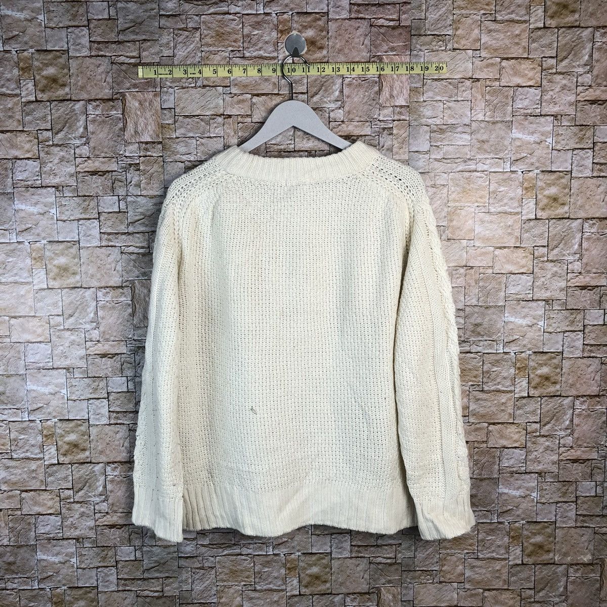 GU × Homespun Knitwear × Japanese Brand GU japan White sweatshirt Knitwear #A860 Size XL / US 12-14 / IT 48-50 - 12 Thumbnail