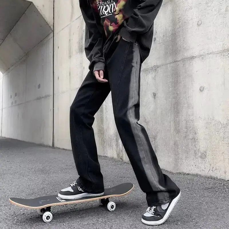 Japanese Brand Retro straight leg gradient jeans Size US 32 / EU 48 - 4 Thumbnail