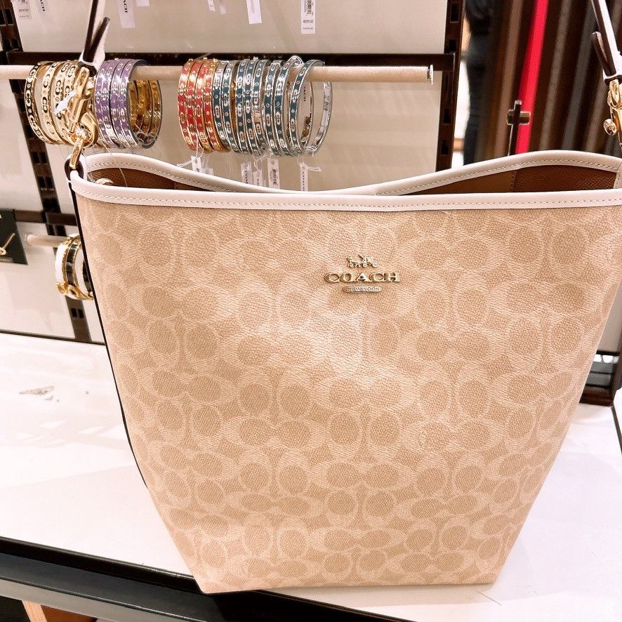 Coach City Large Bucket Bag In Signature Canvas CT802 Size ONE SIZE - 3 Thumbnail
