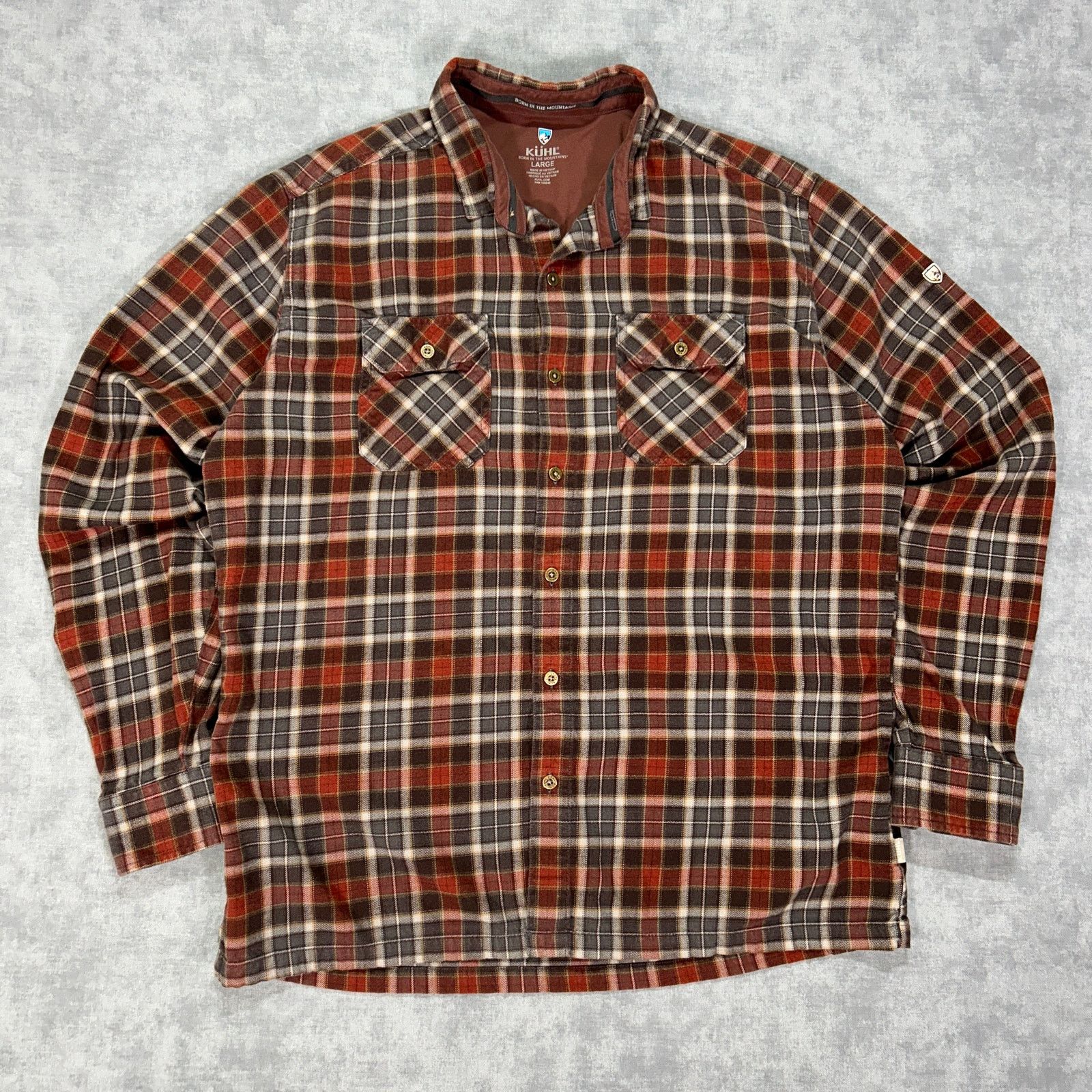 Kuhl Kuhl Dillingr plaid outdoor casual metal button flannel mn L Size US L / EU 52-54 / 3 - 1 Thumbnail