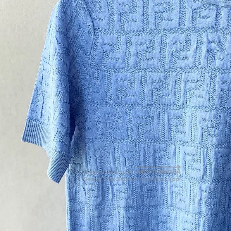 Fendi Fendi Blue knitwear women's wear Size XS / US 0-2 / IT 36-38 - 4 Thumbnail