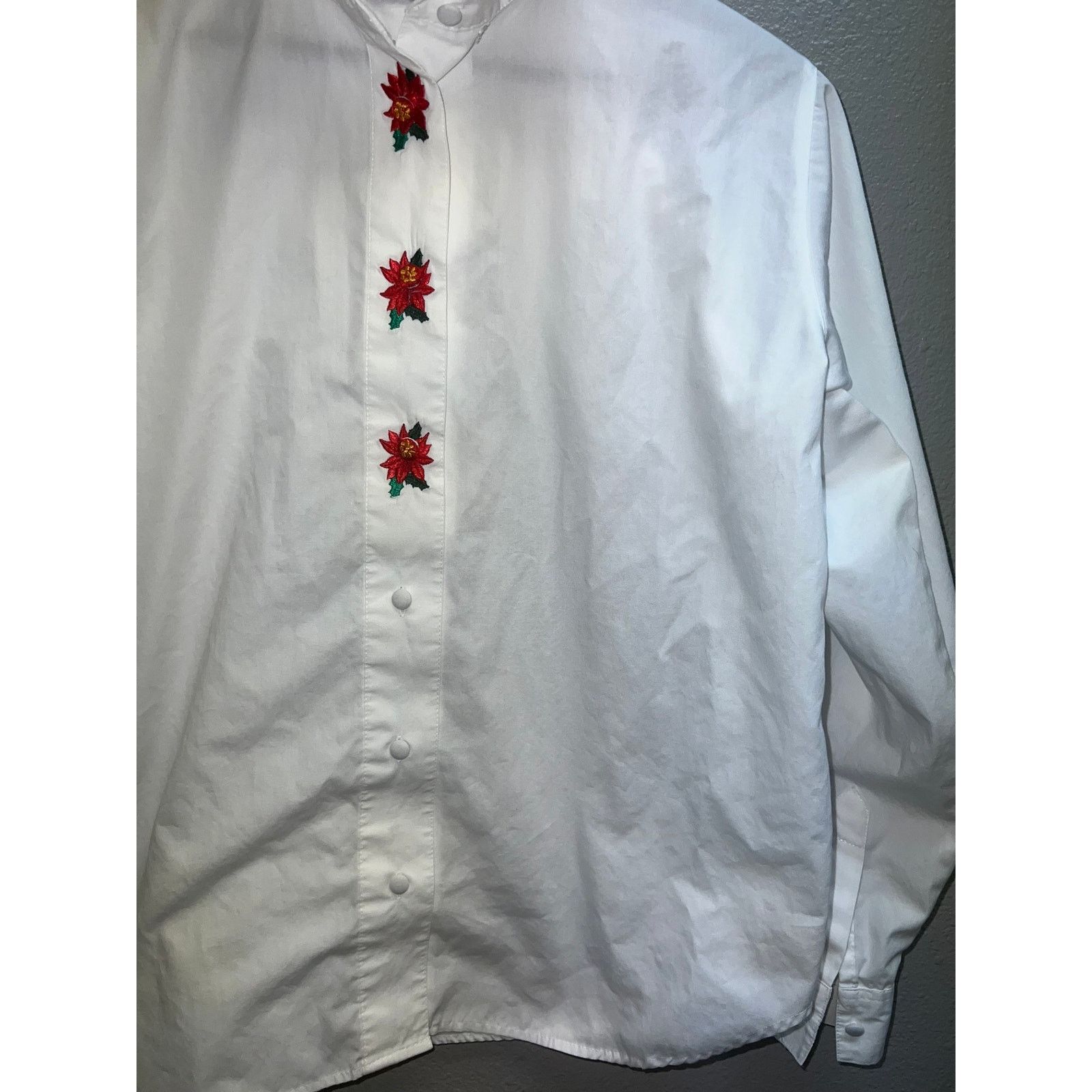 Vintage Women's Karen Scott Petites Shirt Button Down Top 4P Petite Size S / US 4 / IT 40 - 5 Thumbnail