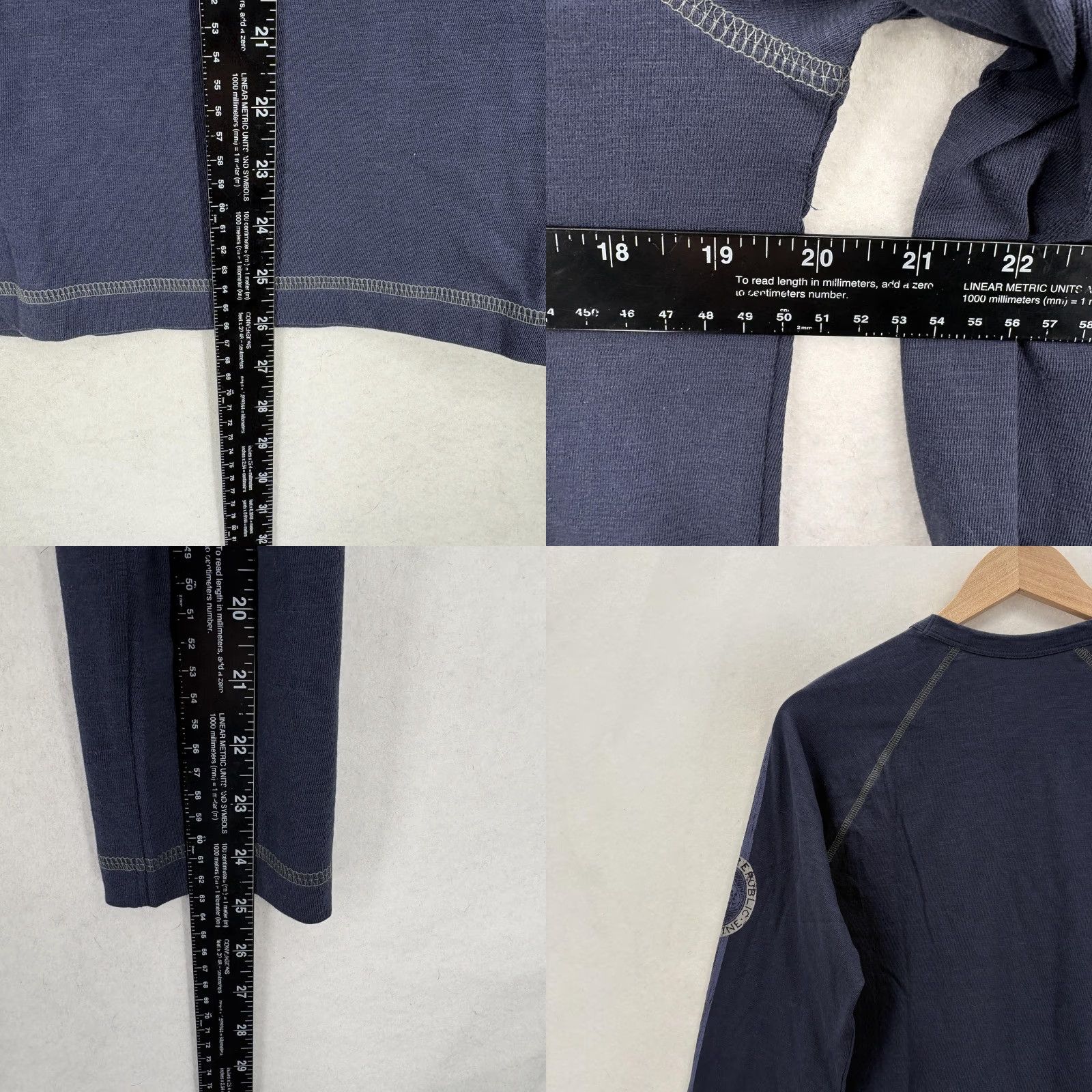 Banana Republic Banana Republic Shirt Mens Small Blue Long Sleeve Logo Stripe Crewneck Preppy Size US S / EU 44-46 / 1 - 8 Thumbnail