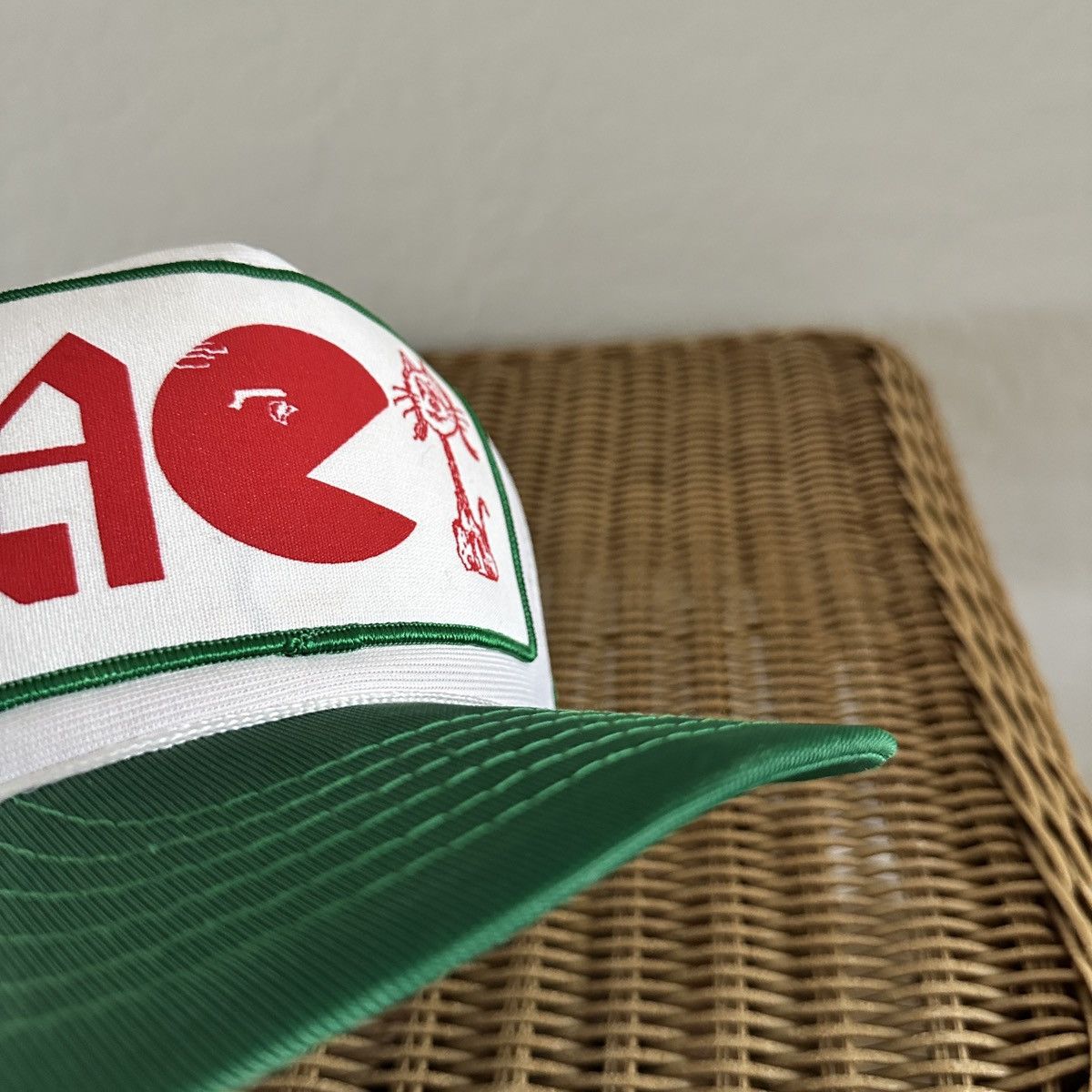 Vintage Vintage snapback hat trucker hat PAC Man Comedy Hat Size ONE SIZE - 5 Thumbnail