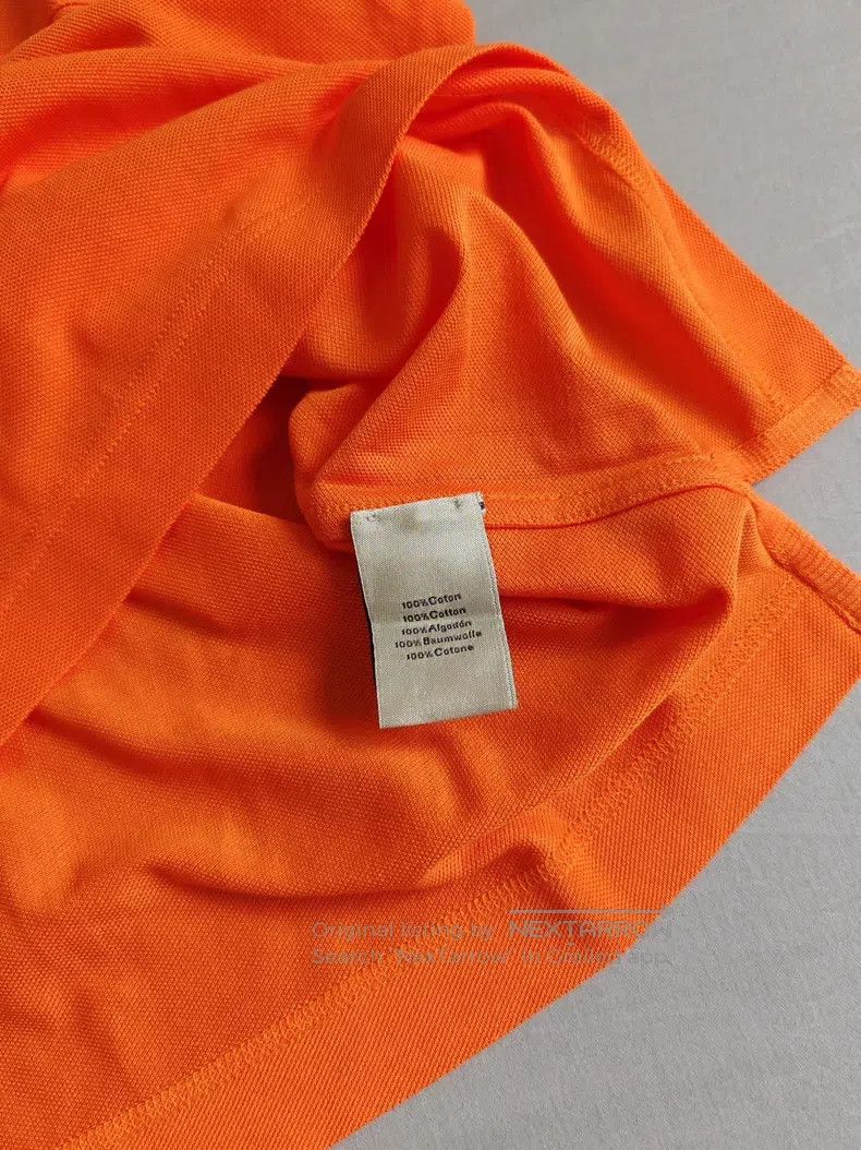 Hermes Hermes Short-sleeve polo shirt, orange, H letter embroider Size US M / EU 48-50 / 2 - 5 Thumbnail