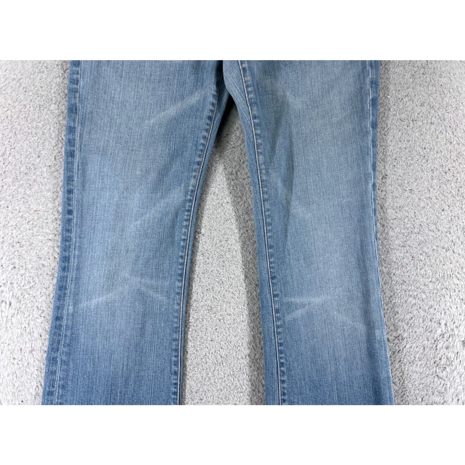 7 For All Mankind 7 For All Mankind Jeans Women Flared Denim Blue 28x28 26x28 Embroidered Comfort Distressed Pockets Cotton Size 28" / US 6 / IT 42 - 3 Thumbnail