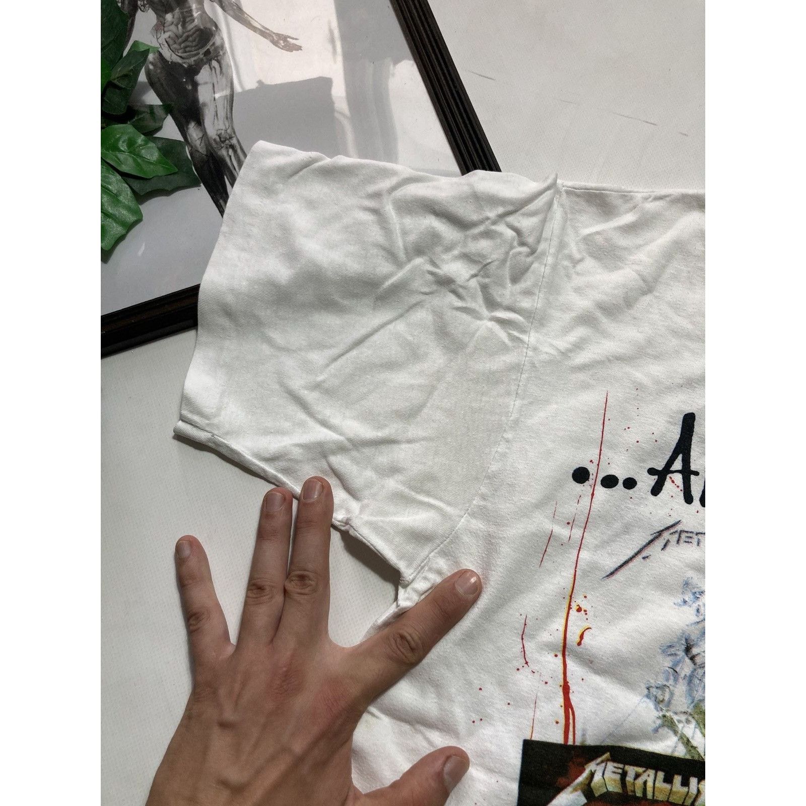 Band Tees 90s Metallica And Justice For All Album tour t-shirt rare Size US L / EU 52-54 / 3 - 3 Thumbnail