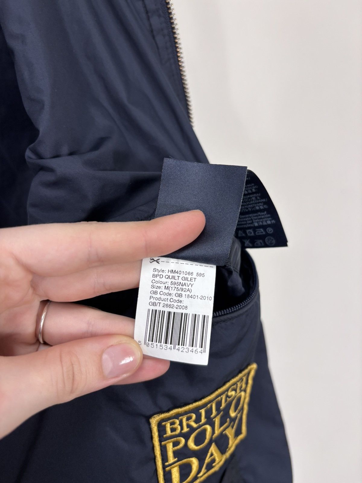 Hackett Hackett London Men’s Navy Blue Quilted Vest Gilet Jacket Size US M / EU 48-50 / 2 - 17 Thumbnail