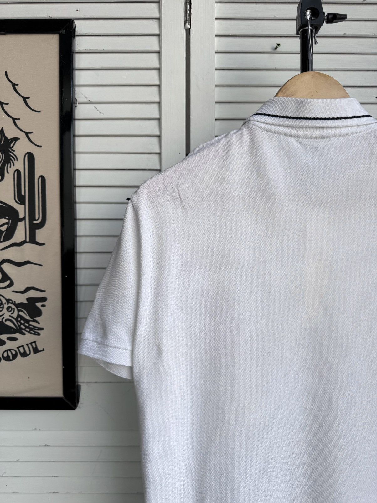 Lacoste Lacoste Polo Shirt White Regular Fit Graphic Logo Size US L / EU 52-54 / 3 - 8 Thumbnail
