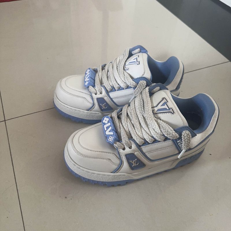 Louis Vuitton Louis Vuitton Trainer Maxi Leather Low-Top Sneakers 0079 Size US 6 / IT 36 - 1 Thumbnail
