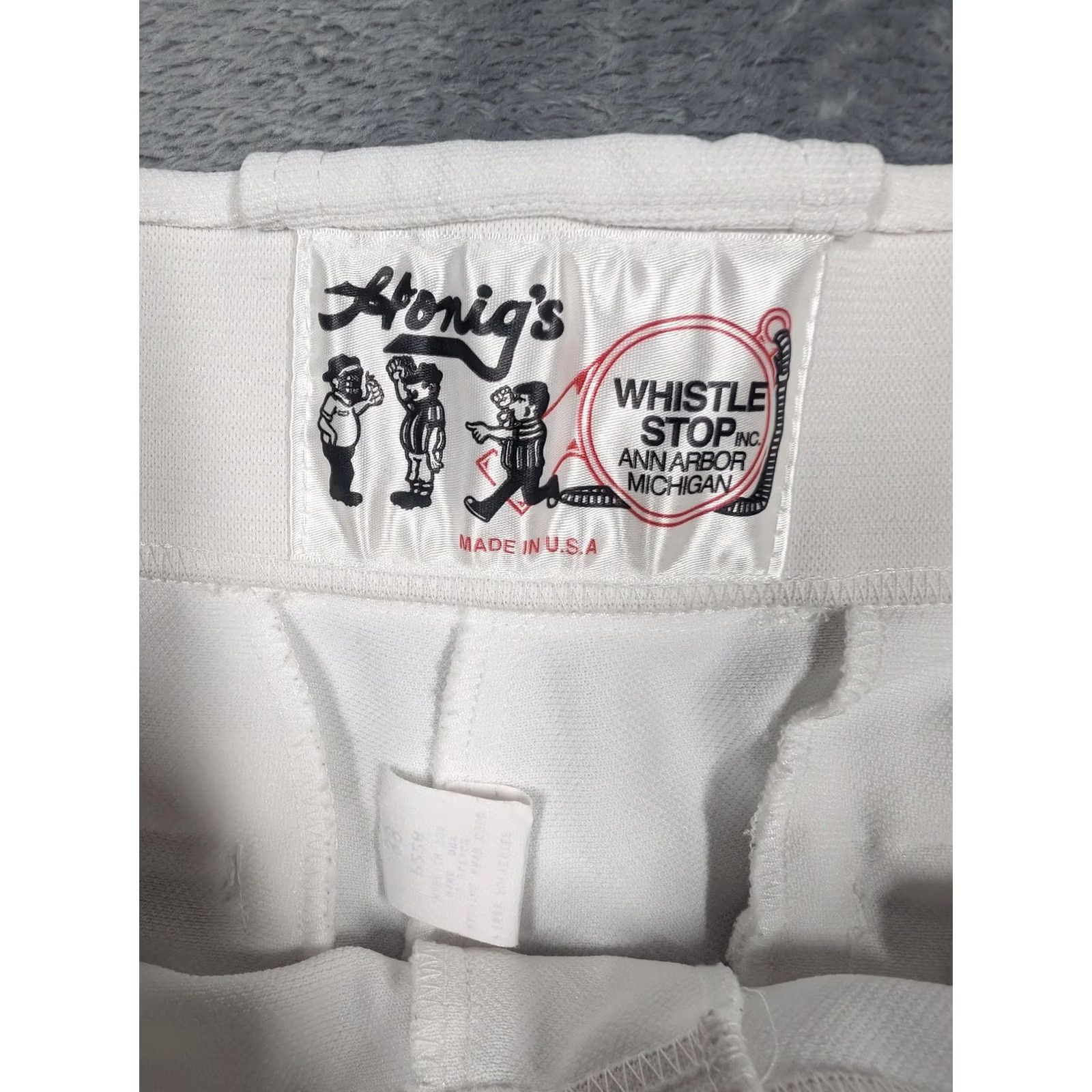 Vintage VINTAGE Honig's Baseball Pants Mens 38x24 White Knicker Jogger Made In USA Elastic Cuff Size US 38 / EU 54 - 5 Thumbnail