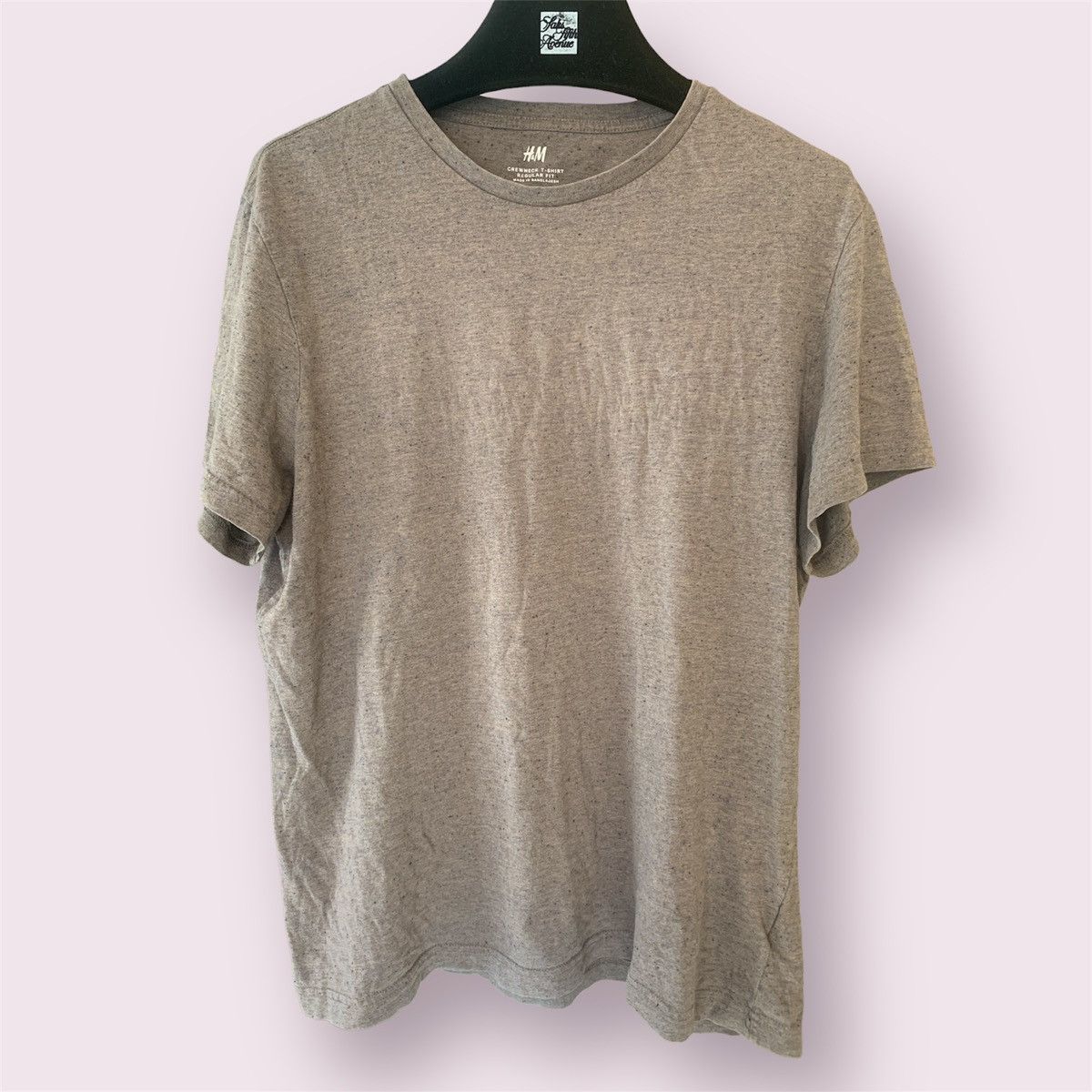 H&M Cotton Grey Brown T-Shirt Size US L / EU 52-54 / 3 - 1 Thumbnail