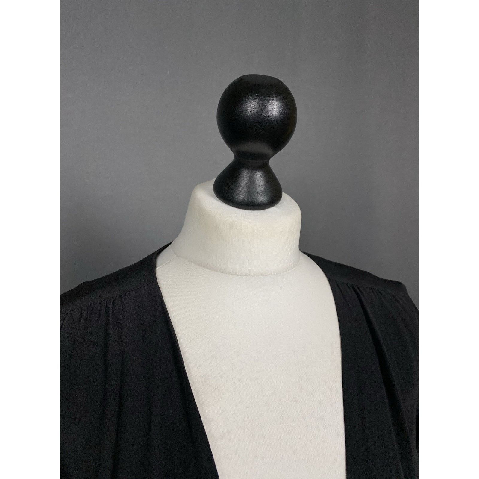 Sezane Sezane Women's Black A-Line Maxi Silk Dress Size 36 Size XS / US 0-2 / IT 36-38 - 6 Thumbnail