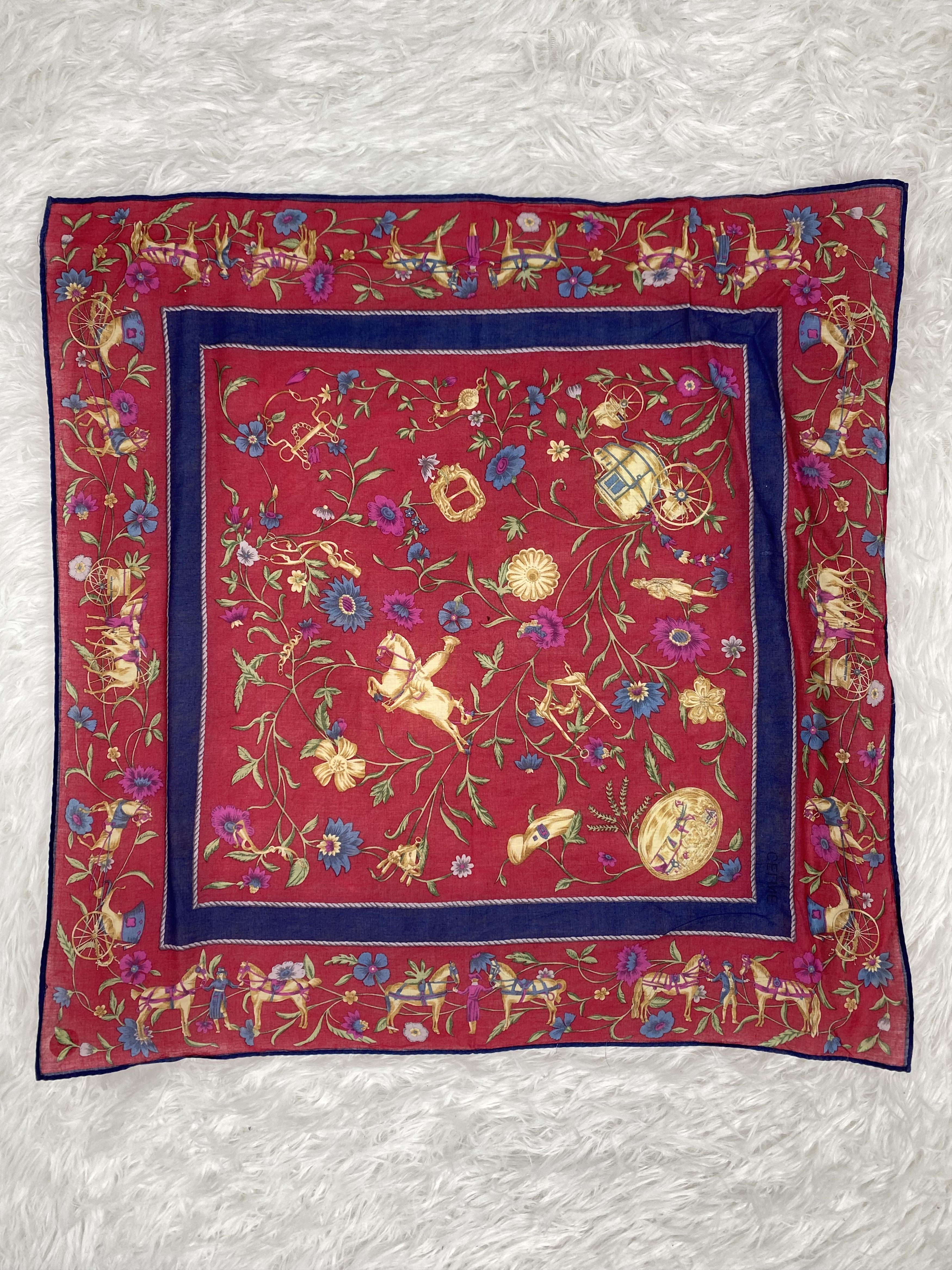 Celine × Vintage Vintage Celine Handkerchief PH0004 Size ONE SIZE - 4 Thumbnail