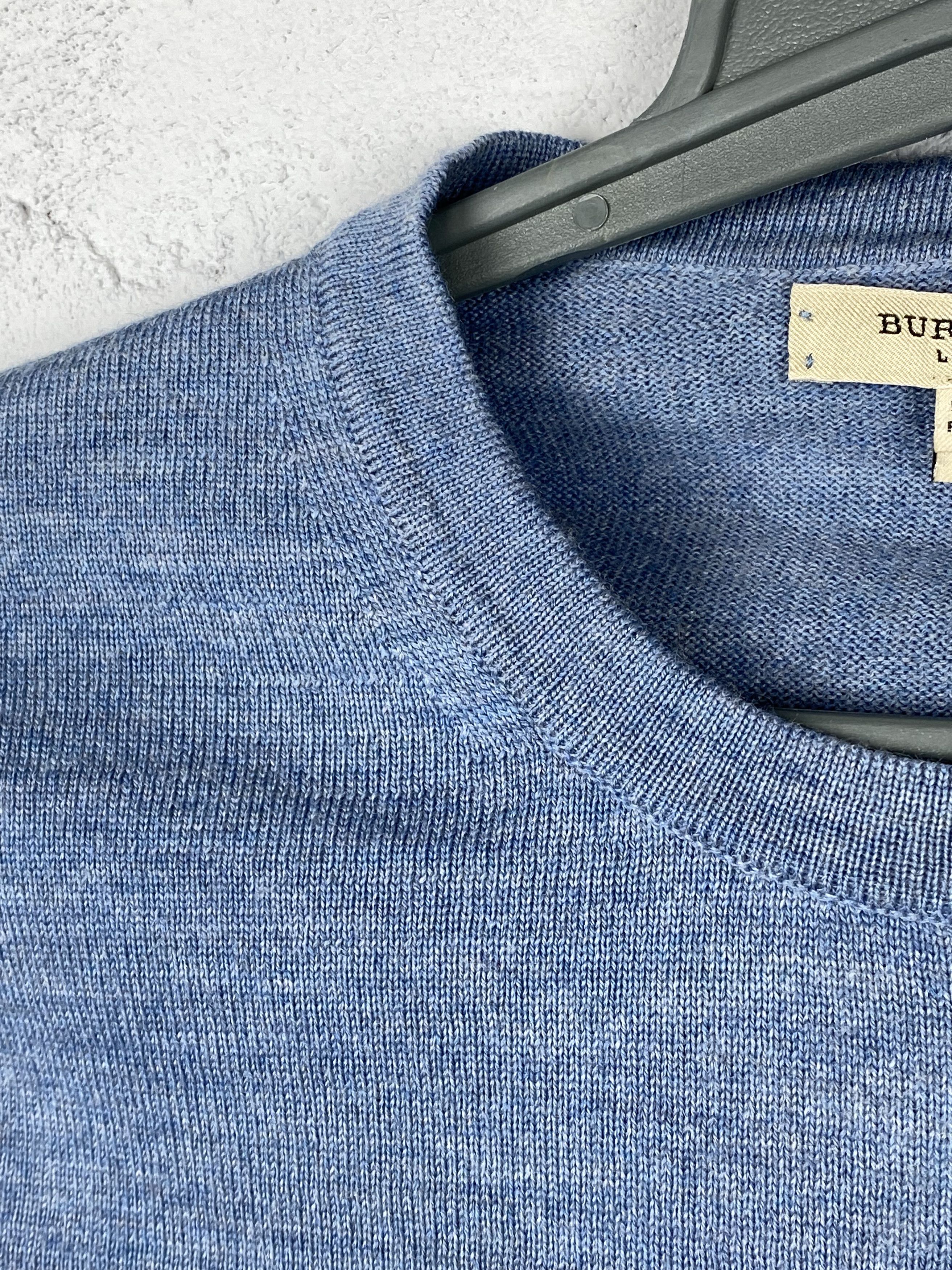 Burberry Vintage Burberry Baby Blue Wool Sweater Knitwear Size US M / EU 48-50 / 2 - 7 Thumbnail