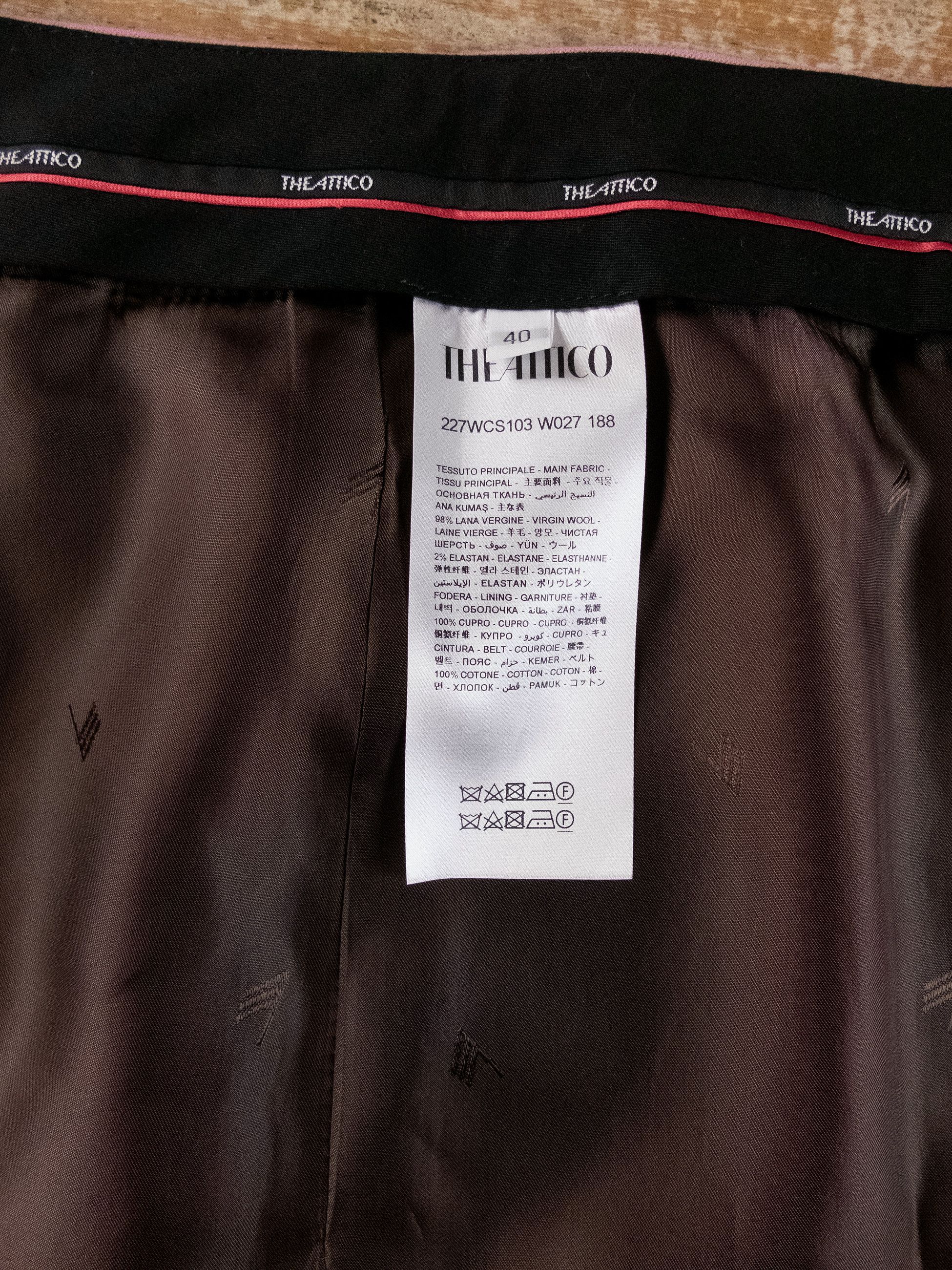 The Attico THE ATTICO orchid haze pink wool mini envelope skirt 4 / 40 Size 27" / US 4 / IT 40 - 12 Thumbnail
