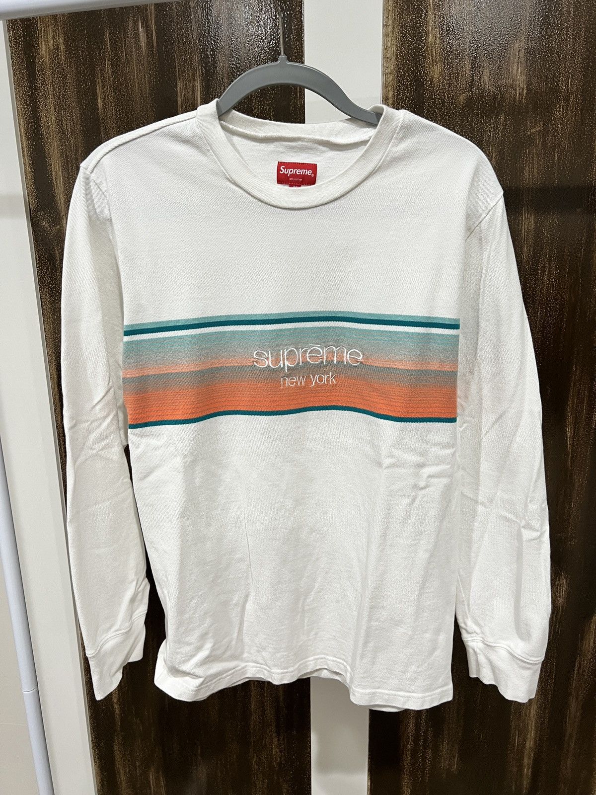 Supreme Supreme Shadow Stripe LS Top Size M | Grailed