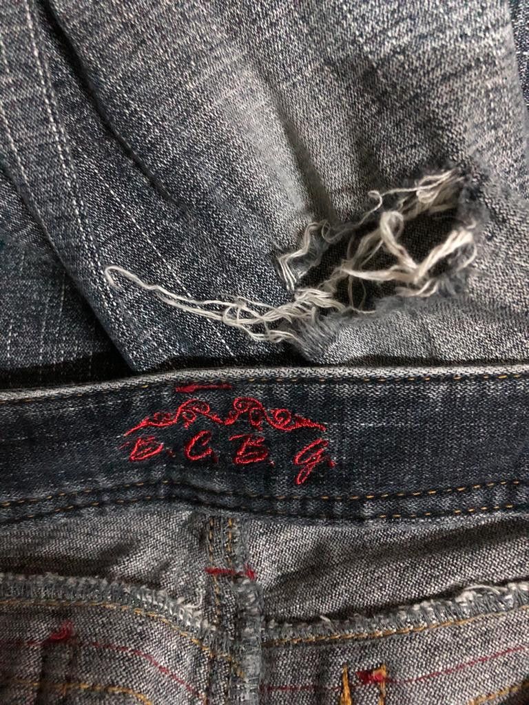 If Six Was Nine × Japanese Brand × KMRii BCBG Flare Distressed Denim Pant Size US 31 - 3 Thumbnail