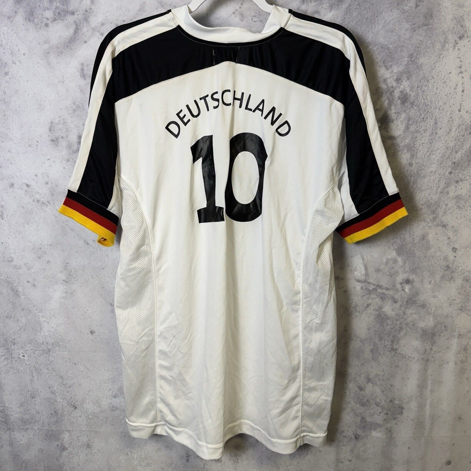 Vintage Vintage Sando Deutschland Soccer Jersey Shirt Mens Large Size US L / EU 52-54 / 3 - 2 Thumbnail