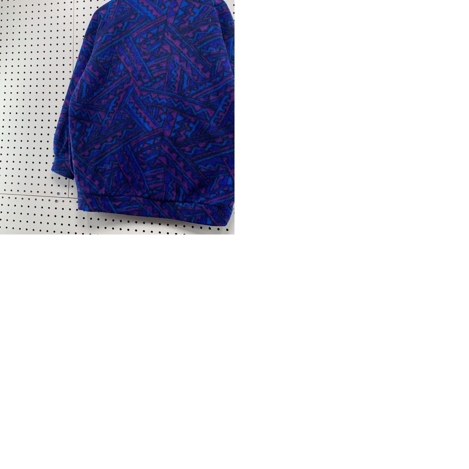 Vintage VINTAGE Aztec Fleece Jacket Mens XL Blue Purple Geometric Abstract 90s USA Size US XL / EU 56 / 4 - 9 Thumbnail