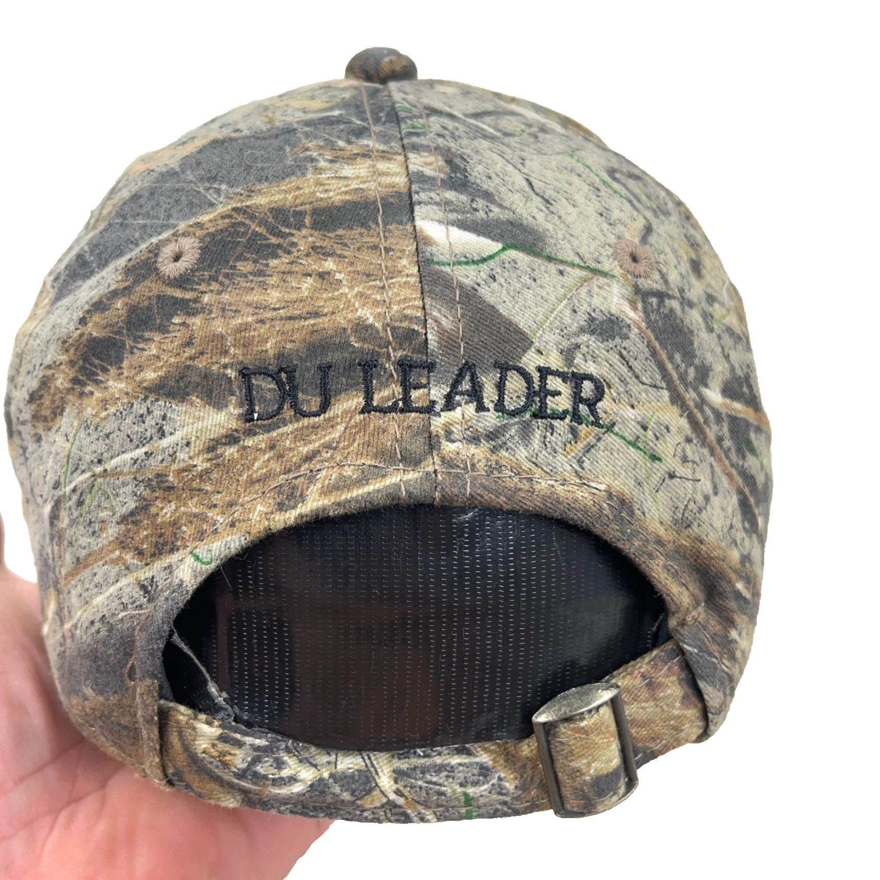 Vintage VINTAGE Ducks Unlimited Hat Cap Strap Back Brown Camo Nature Y2K Mens Adult Size ONE SIZE - 2 Thumbnail